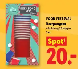 Lidl FOOD FESTIVAL Beerpong sæt tilbud