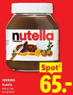 Lidl Nutella tilbud