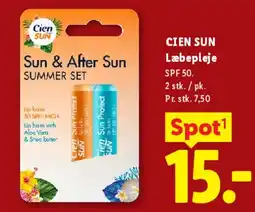 Lidl CIEN SUN Læbepleje (Sun & After Sun set) tilbud