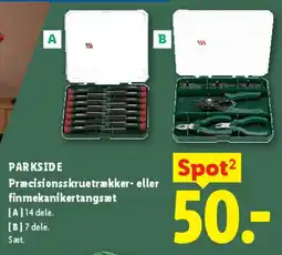 Lidl Præcisionsskruetrækker- eller finmekanik tangsæt tilbud