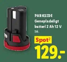 Lidl Genopladeligt batteri 2 Ah 12 V tilbud