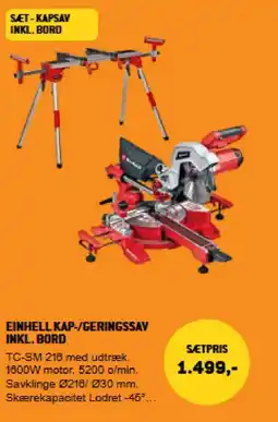 XL-BYG Einhell Kap-/geringssav inkl. bord tilbud
