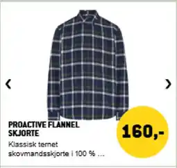 XL-BYG Proactive flannel skjorte tilbud