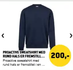 XL-BYG Proactive Sweatshirt med rund hals er fremstill... tilbud