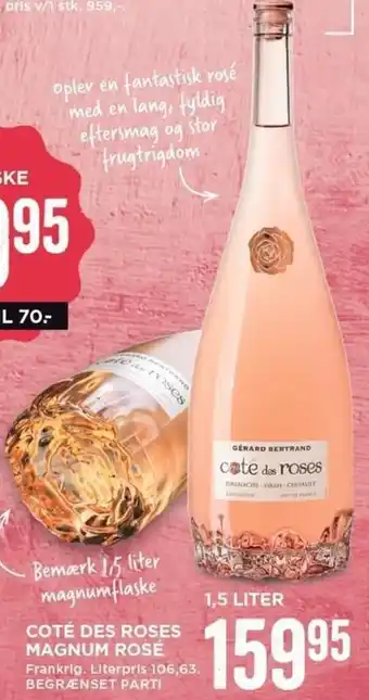 MENY Coté Des Roses Magnum Rosé 1,5 Liter tilbud