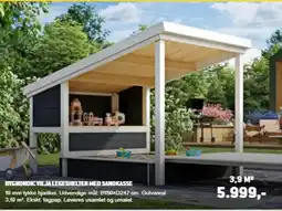 XL-BYG Bygnordic Vilja legeshelter med sandkasse tilbud