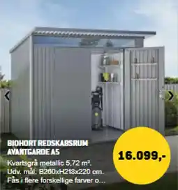 XL-BYG Biohort redskabsrum avantgarde A5 tilbud