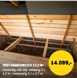 XL-BYG Tiset gram shelter 12,5 m² tilbud