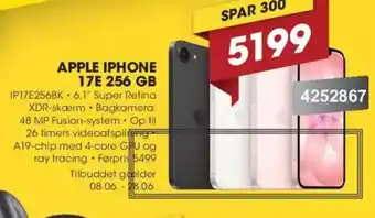 Punkt1 Apple iphone 17E 256 GB tilbud