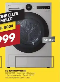 Punkt1 Lg tørretumbler tilbud