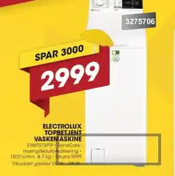 Punkt1 Electrolux topbetjent vaskemaskine tilbud