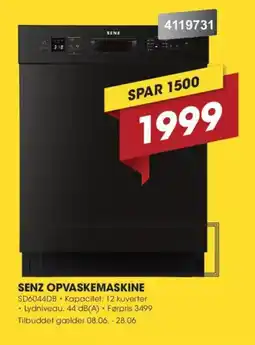 Punkt1 Senz opvaskemaskine tilbud