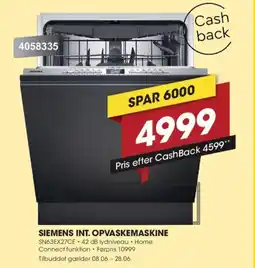 Punkt1 Siemens int. opvaskemaskine tilbud