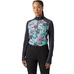 Sport 24 Helly Hansen Lifa Midweight Graphic Half Zip Merinould Skiundertrøje Dame tilbud