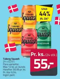 Fleggaard Tuborg Squash tilbud