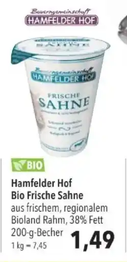Citti Hamfelder Hof Bio Frische Sahne tilbud