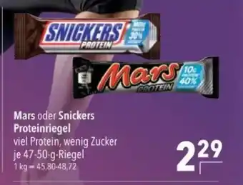 Citti Mars oder Snickers Proteinriegel tilbud