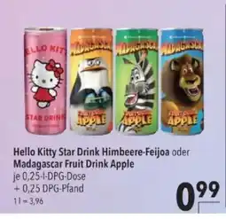 Citti Hello Kitty Star Drink Himbeere-Feijoa oder Madagascar Fruit Drink Apple tilbud