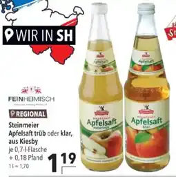 Citti Steinmeier Apfelsaft trüb oder klar, aus Kiesby tilbud