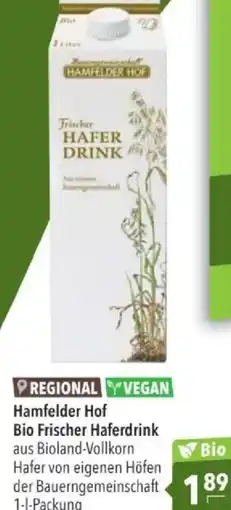 Citti REGIONAL YVEGAN Hamfelder Hof Bio Frischer Haferdrink tilbud