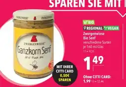 Citti PREGIONAL YVEGAN Zwergenwiese Bio Senf tilbud