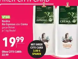 Citti BIO Nordica Bio Espresso oder Crema tilbud