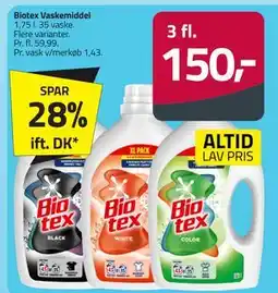 Fleggaard Biotex Vaskemiddel tilbud