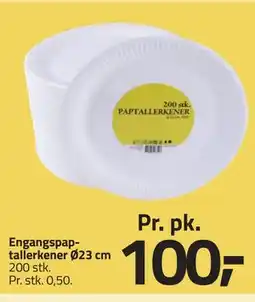Fleggaard Engangspaptallerkener Ø23 cm tilbud