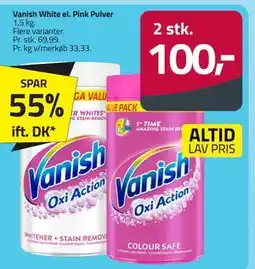 Fleggaard Vanish White el. Pink Pulver tilbud