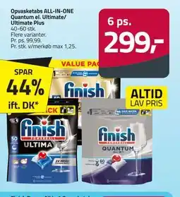 Fleggaard Opvasketabs ALL-IN-ONE Quantum el. Ultimate/ Ultimate Plus tilbud