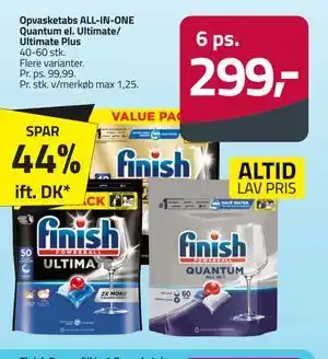 Fleggaard Opvasketabs ALL-IN-ONE Quantum el. Ultimate/ Ultimate Plus tilbud