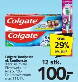 Fleggaard Colgate Tandpasta el. Tandbørste tilbud