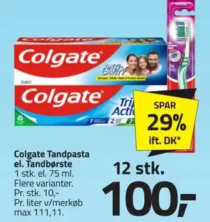 Fleggaard Colgate Tandpasta el. Tandbørste tilbud