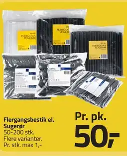 Fleggaard Flergangsbestik el. Sugerør tilbud