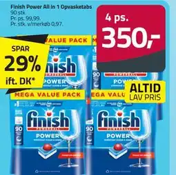 Fleggaard Finish Power All in 1 Opvasketabs tilbud