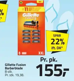 Fleggaard Gillette Fusion Barberblade tilbud