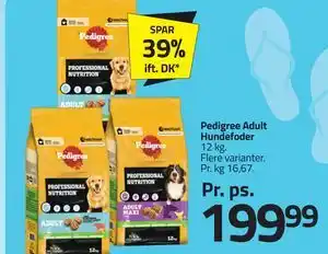 Fleggaard Pedigree Adult Hundefoder tilbud
