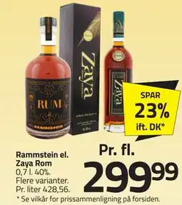 Fleggaard Rammstein el. Zaya Rom tilbud