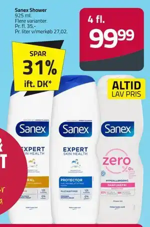 Fleggaard Sanex Shower tilbud