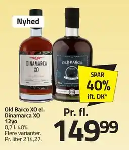 Fleggaard Old Barco XO el. Dinamarca XO 12yo tilbud