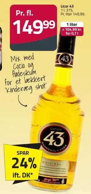 Fleggaard Licor 43 tilbud