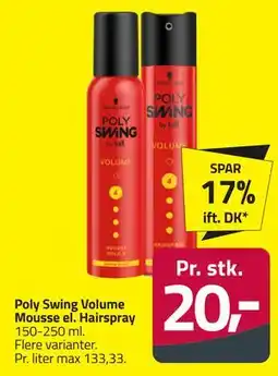 Fleggaard Poly Swing Volume Mousse el. Hairspray tilbud