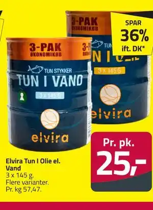 Fleggaard Elvira Tun I Olie el. Vand tilbud