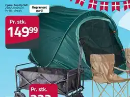Fleggaard 2 pers. Pop-Up Telt tilbud