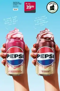 Fleggaard Pepsi Max Tasty Treats Cream Soda el. Strawberry ‘n’ Cream tilbud