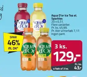 Fleggaard Aqua D’or Ice Tea el. Sparkles tilbud