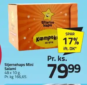 Fleggaard Stjernehaps Mini Salami tilbud