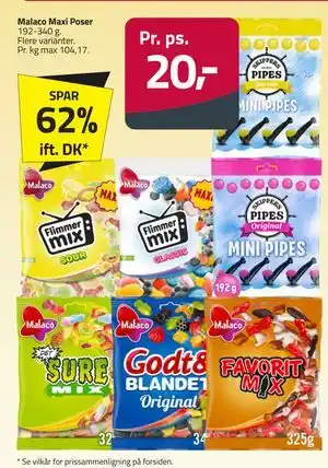 Fleggaard Malaco Maxi Poser tilbud