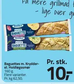 Fleggaard Baguettes m. Krydder- el. Hvidløgssmør tilbud