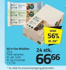 Fleggaard All In One Müslibar tilbud